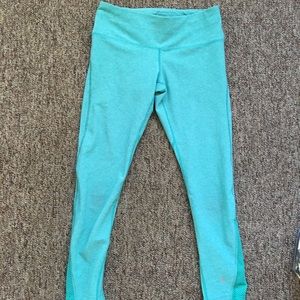 REI turquoise workout leggings